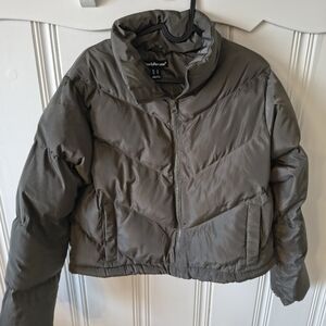 Charlotte Russe Gray Puffer Jacket